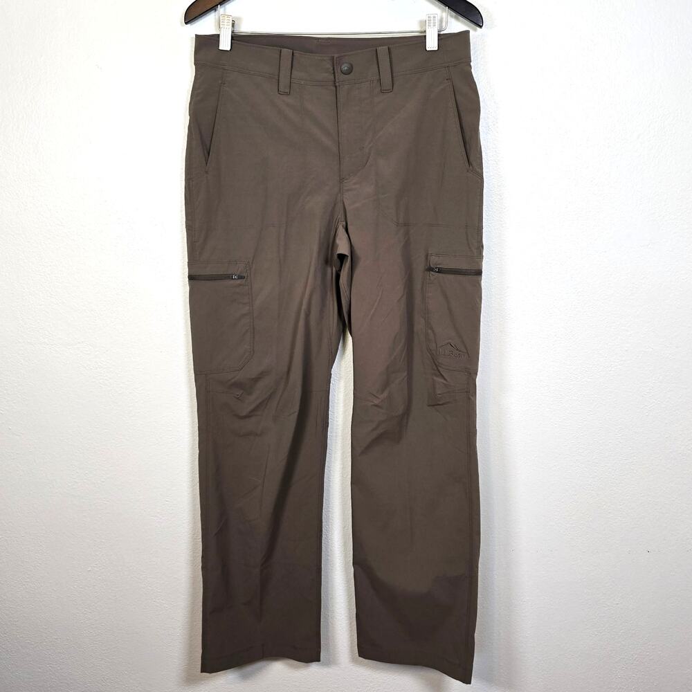 L.L. Bean Cresta Hiking Cargo Pants Men’s 31X30 Tan Water Resistant Hiking Camp